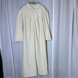 Vintage Thick Fleece Dressing Gown Nightgown‎ Housecoat - See Measure For Sizing